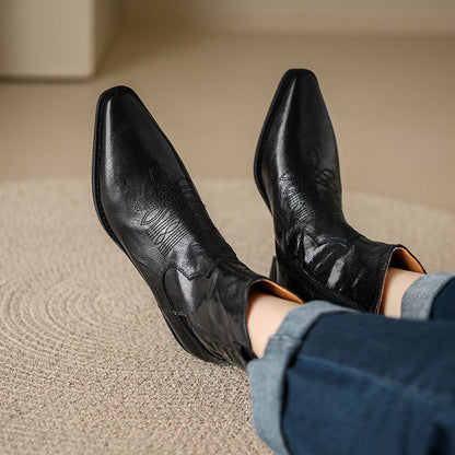 Nerina | Stivali Donna in Pelle Autentica Stile Western