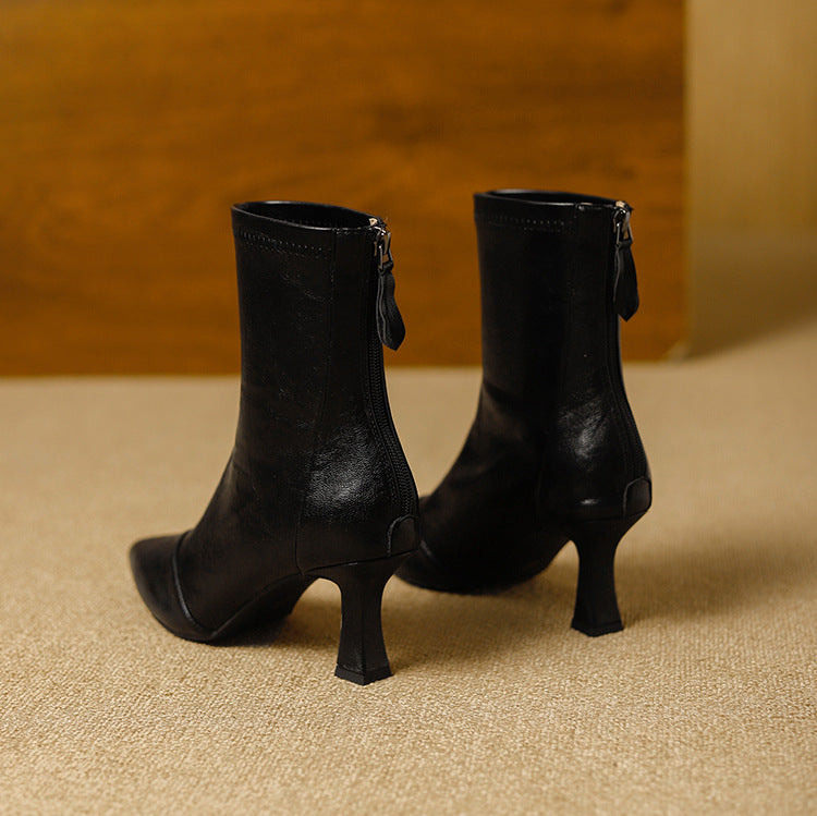 Rachele | Stivali Donna in Pelle Premium con Suola Alta