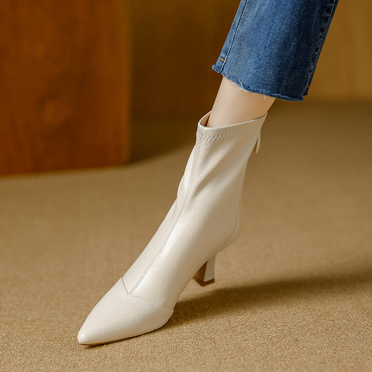 Rachele | Stivali Donna in Pelle Premium con Suola Alta