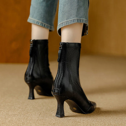 Rachele | Stivali Donna in Pelle Premium con Suola Alta