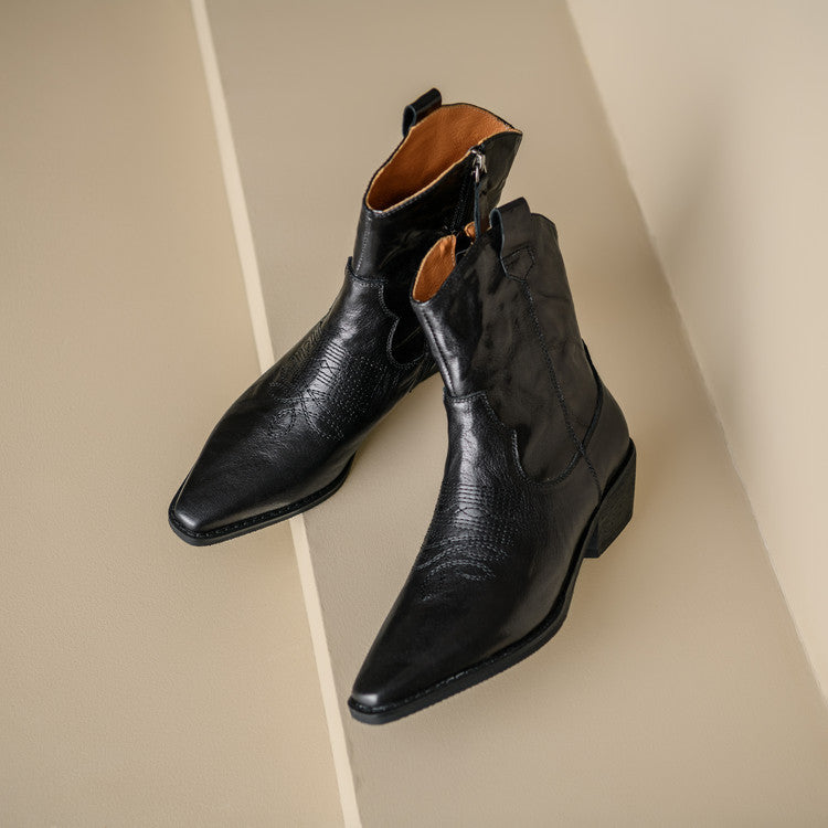 Nerina | Stivali Donna in Pelle Autentica Stile Western