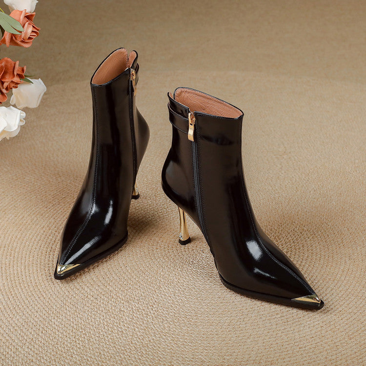 Stella | Stivaletti Donna in Pelle Autentica con Fibbia