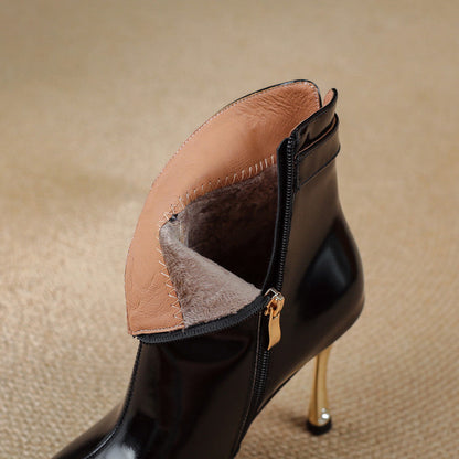 Stella | Stivaletti Donna in Pelle Autentica con Fibbia