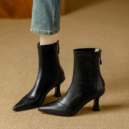 Rachele | Stivali Donna in Pelle Premium con Suola Alta