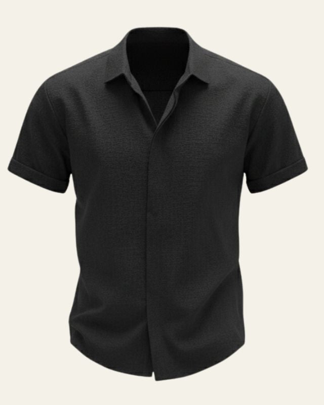 Camicia Uomo a Maniche Corte Morbida Leggera Estiva