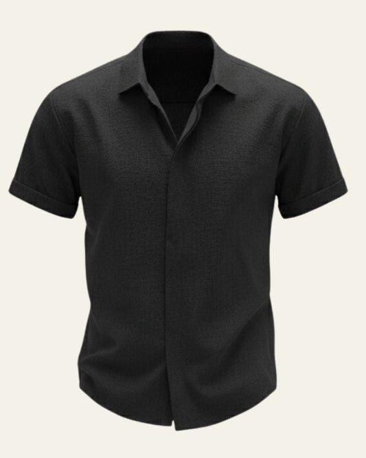 Camicia Uomo a Maniche Corte Morbida Leggera Estiva