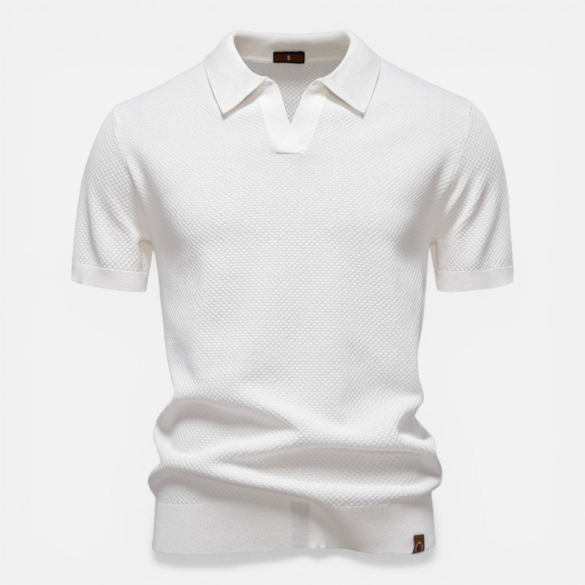 Polo Uomo Slim Fit in Maglia Traspirante Leggera Manica Corta
