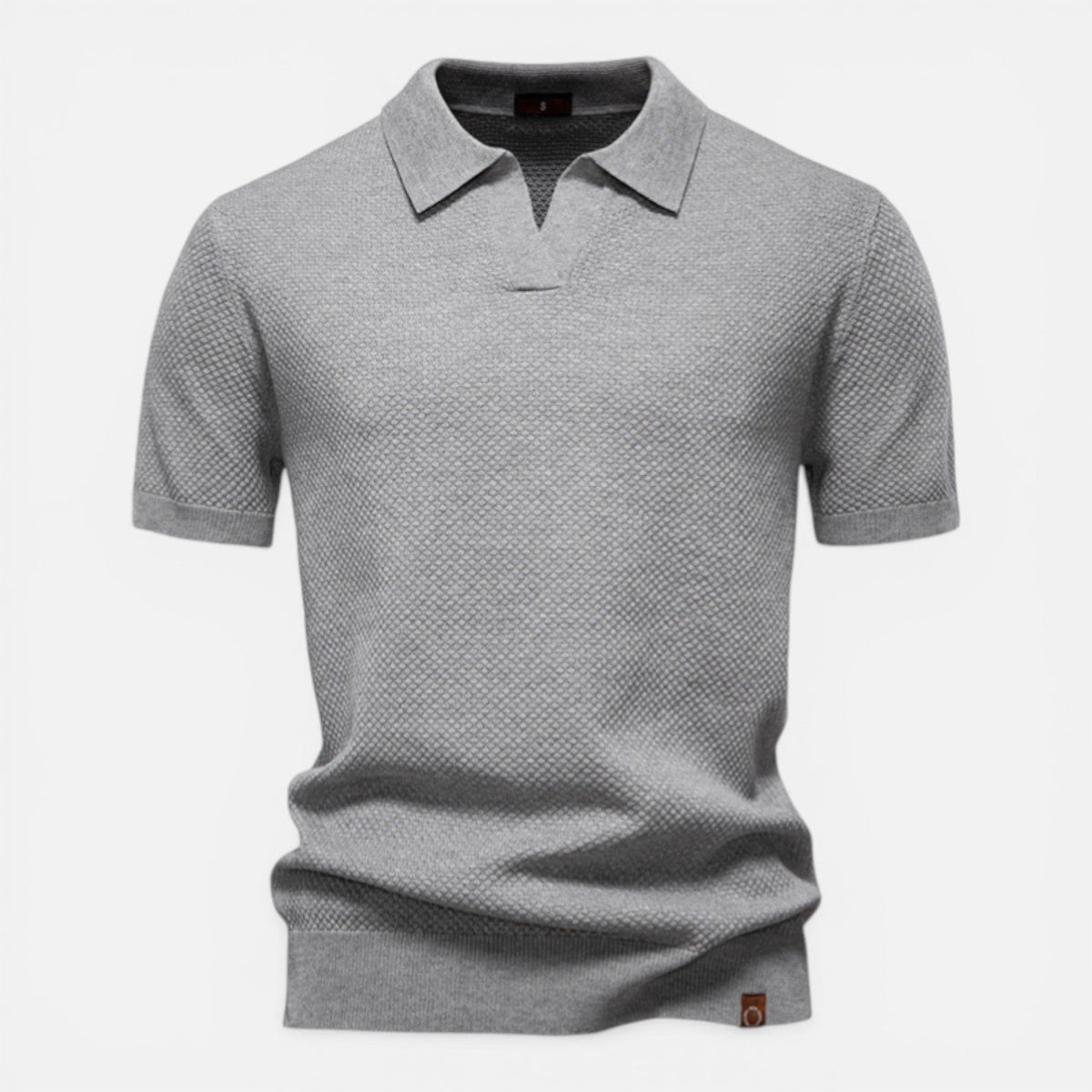 Polo Uomo Slim Fit in Maglia Traspirante Leggera Manica Corta