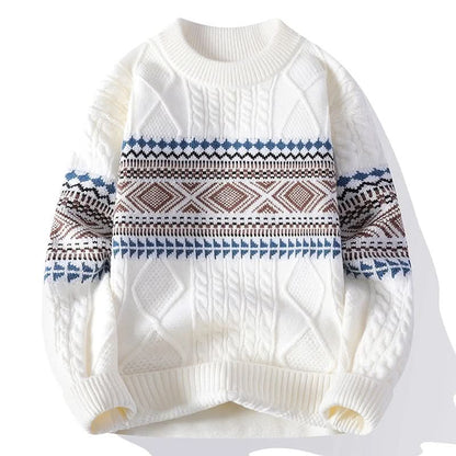 Ilaria | Maglione Donna in Maglia Nordica con Trecce