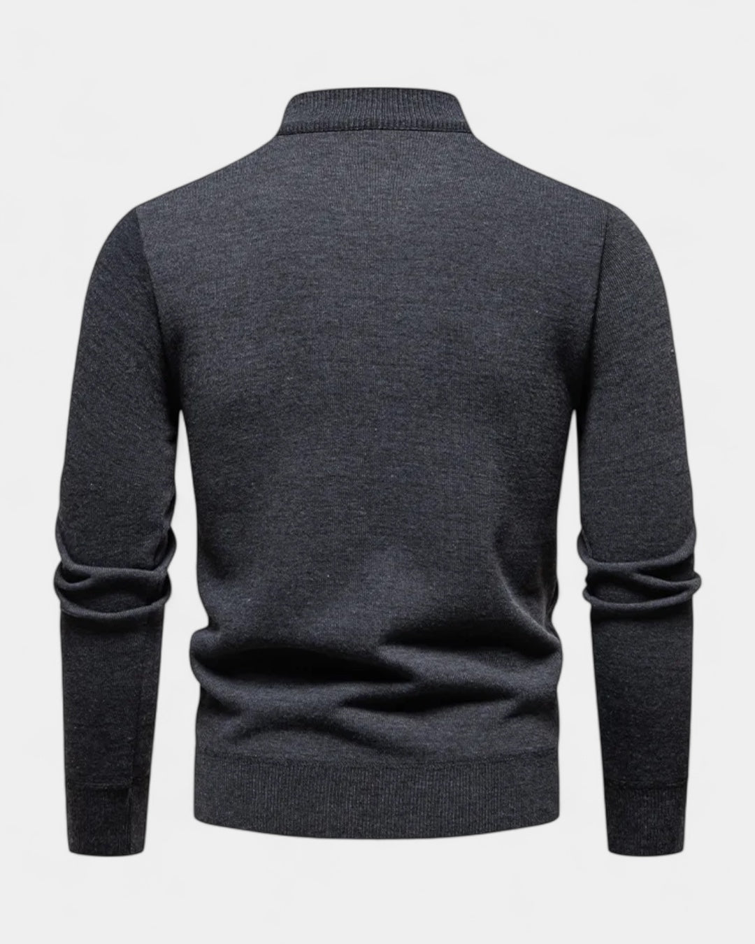 Maglione Uomo Mezza Zip in Cotone Design Pulito Versatile