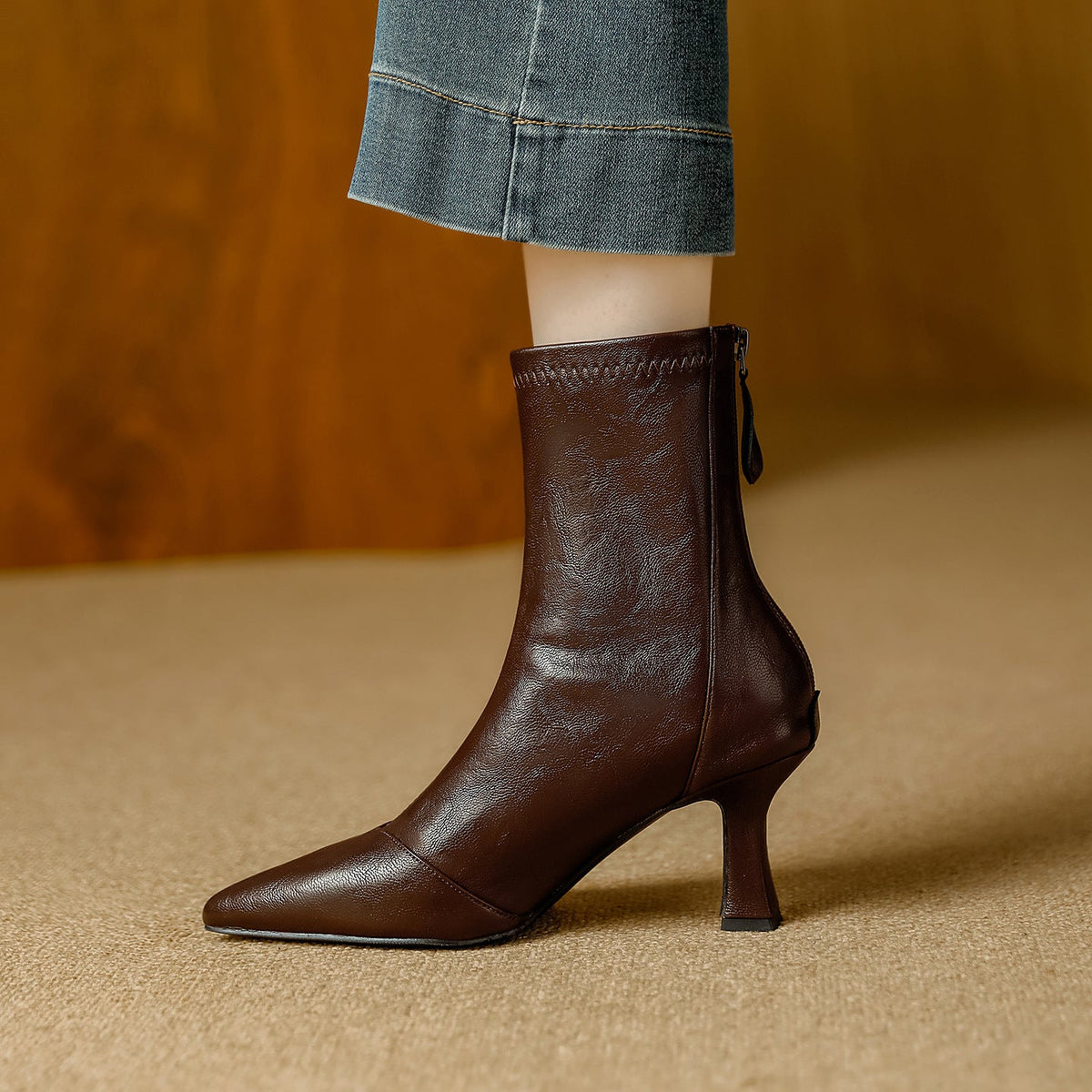 Rachele | Stivali Donna in Pelle Premium con Suola Alta