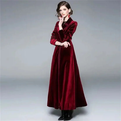 Serafina | Cappotto Lungo Donna in Velluto