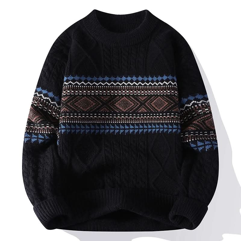Ilaria | Maglione Donna in Maglia Nordica con Trecce