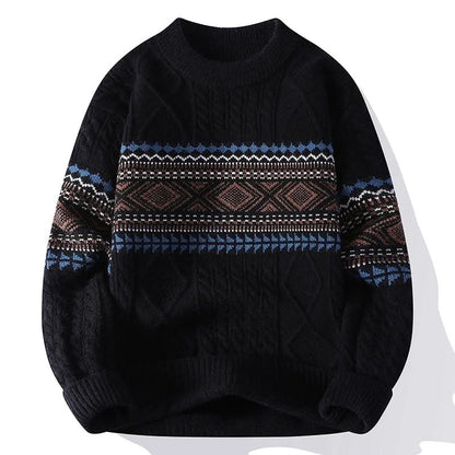 Ilaria | Maglione Donna in Maglia Nordica con Trecce