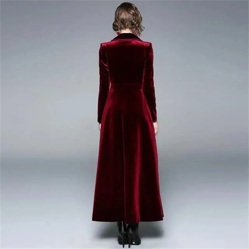 Serafina | Cappotto Lungo Donna in Velluto