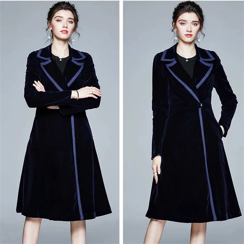 Serafina | Cappotto Lungo Donna in Velluto
