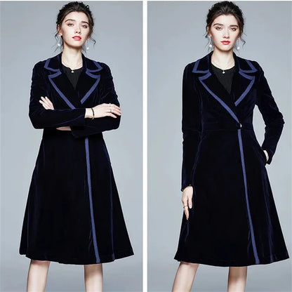 Serafina | Cappotto Lungo Donna in Velluto