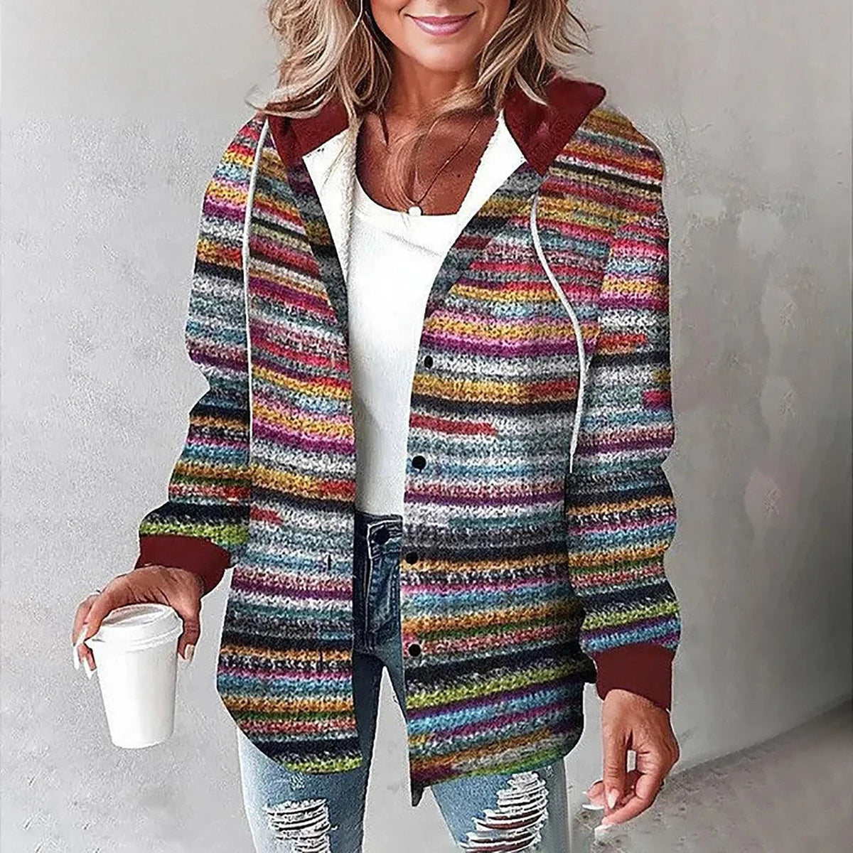 Élise | Overshirt Imbottito con Cappuccio