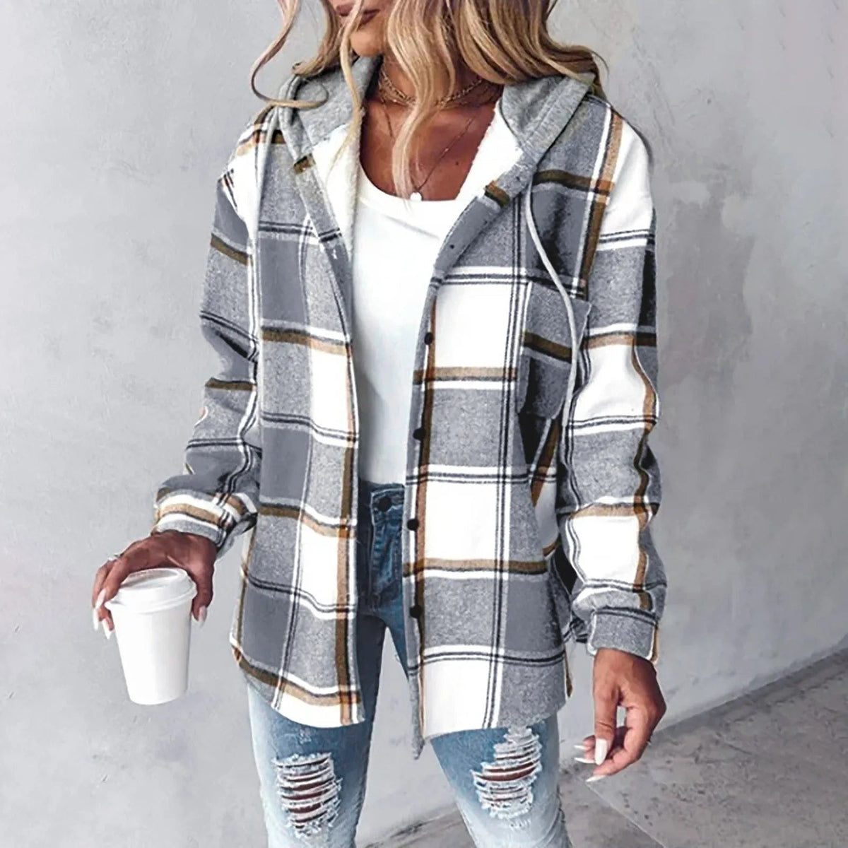 Élise | Overshirt Imbottito con Cappuccio
