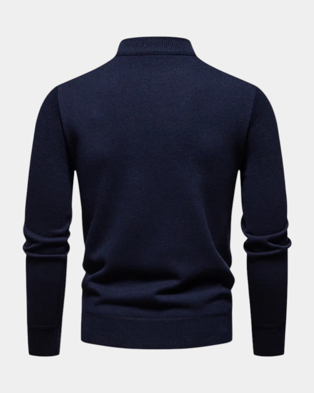 Maglione Uomo Mezza Zip in Cotone Design Pulito Versatile
