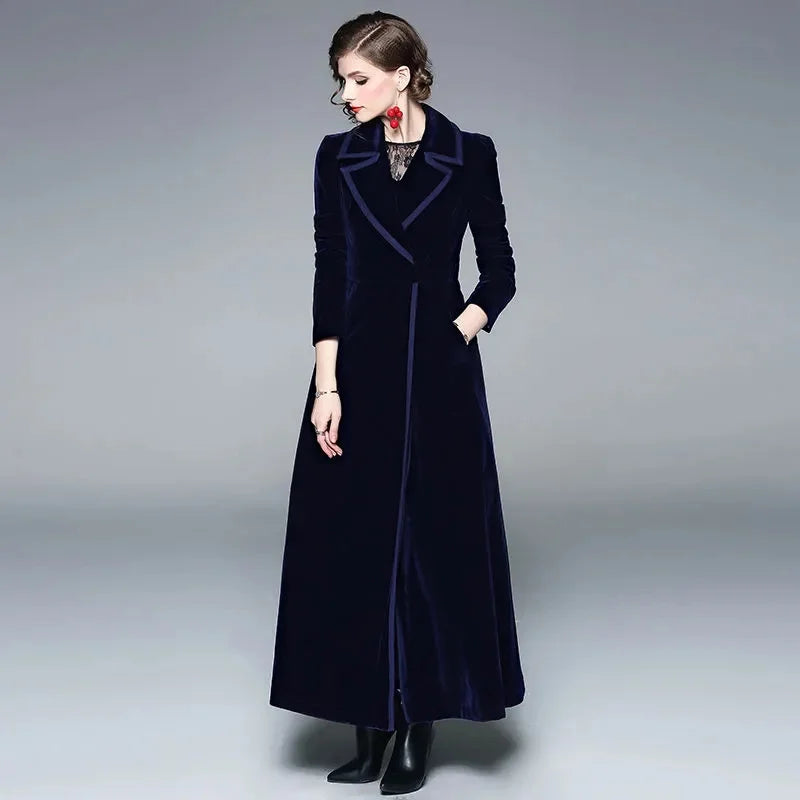 Serafina | Cappotto Lungo Donna in Velluto