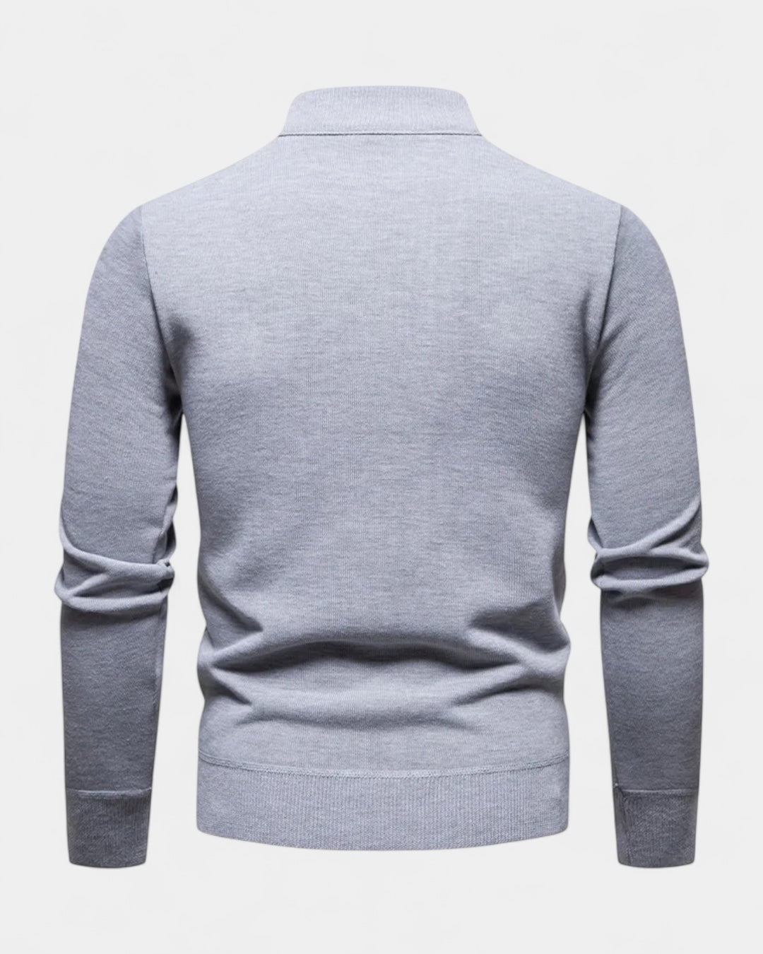 Maglione Uomo Mezza Zip in Cotone Design Pulito Versatile