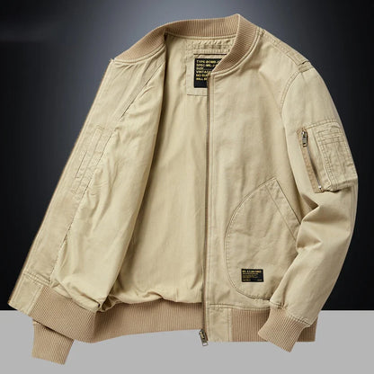 Bomber Uomo Vintage con Zip Metallica