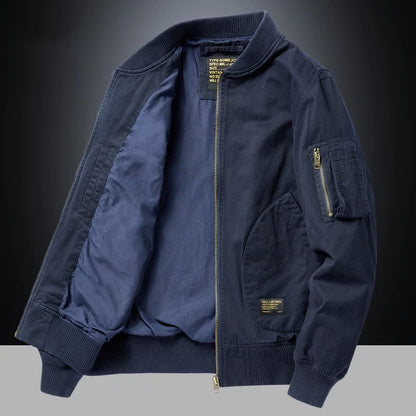 Bomber Uomo Vintage con Zip Metallica