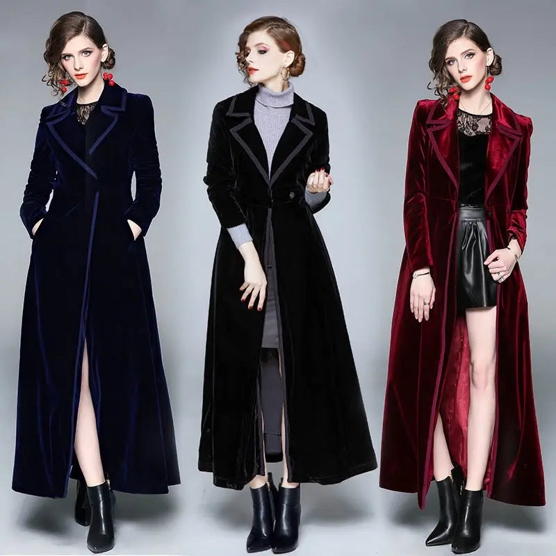 Serafina | Cappotto Lungo Donna in Velluto