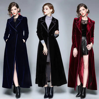 Serafina | Cappotto Lungo Donna in Velluto