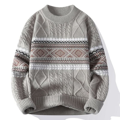 Ilaria | Maglione Donna in Maglia Nordica con Trecce