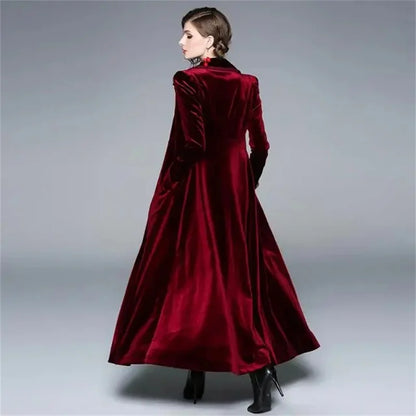 Serafina | Cappotto Lungo Donna in Velluto