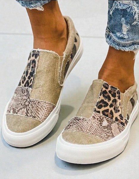 Slip-On Donna Stampa Leopardata