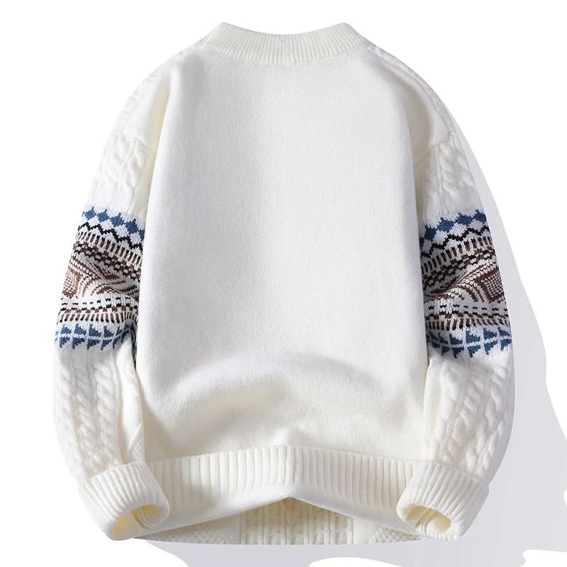 Ilaria | Maglione Donna in Maglia Nordica con Trecce