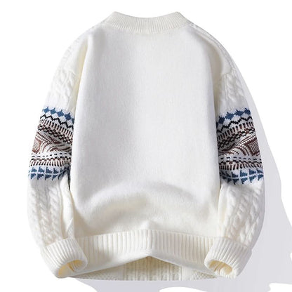 Ilaria | Maglione Donna in Maglia Nordica con Trecce