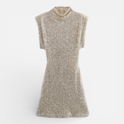 Abito Mini Donna in Paillettes da Cocktail