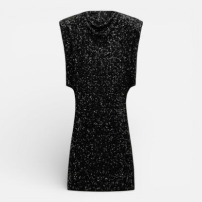 Abito Mini Donna in Paillettes da Cocktail