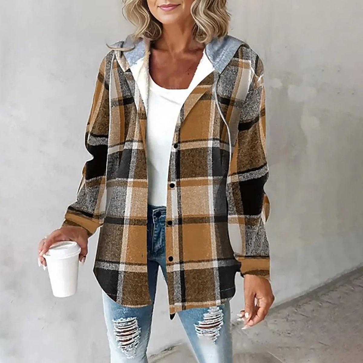 Élise | Overshirt Imbottito con Cappuccio