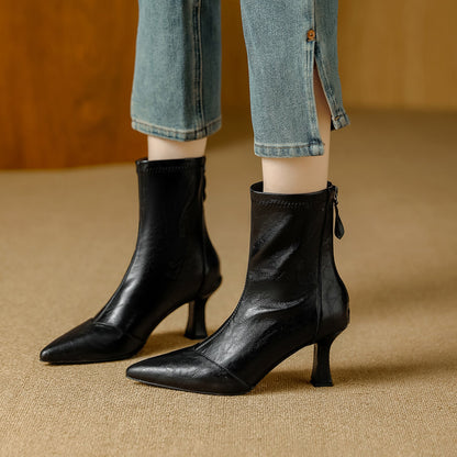 Rachele | Stivali Donna in Pelle Premium con Suola Alta