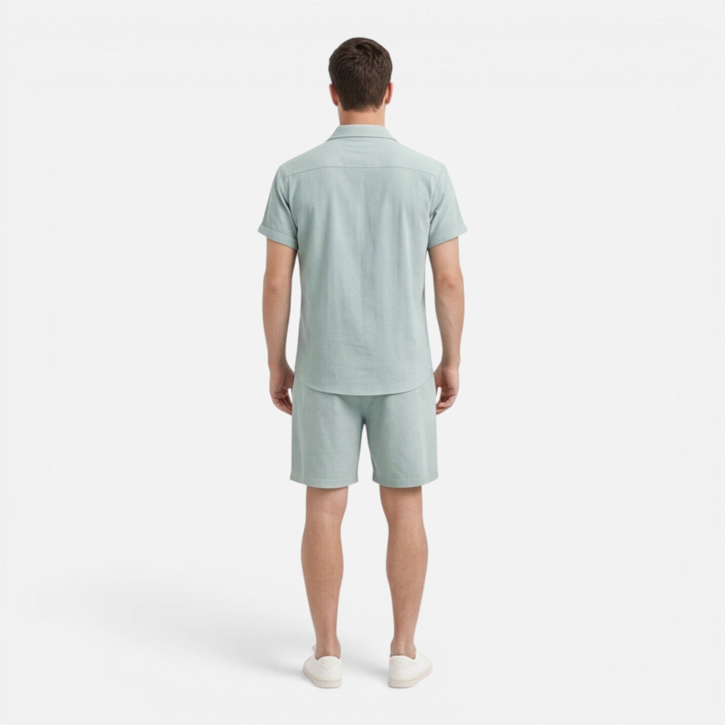 Completo Uomo Camicia e Shorts Leggero Estivo Co-Ord