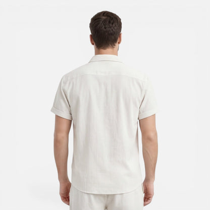 Completo Uomo Camicia e Shorts Leggero Estivo Co-Ord