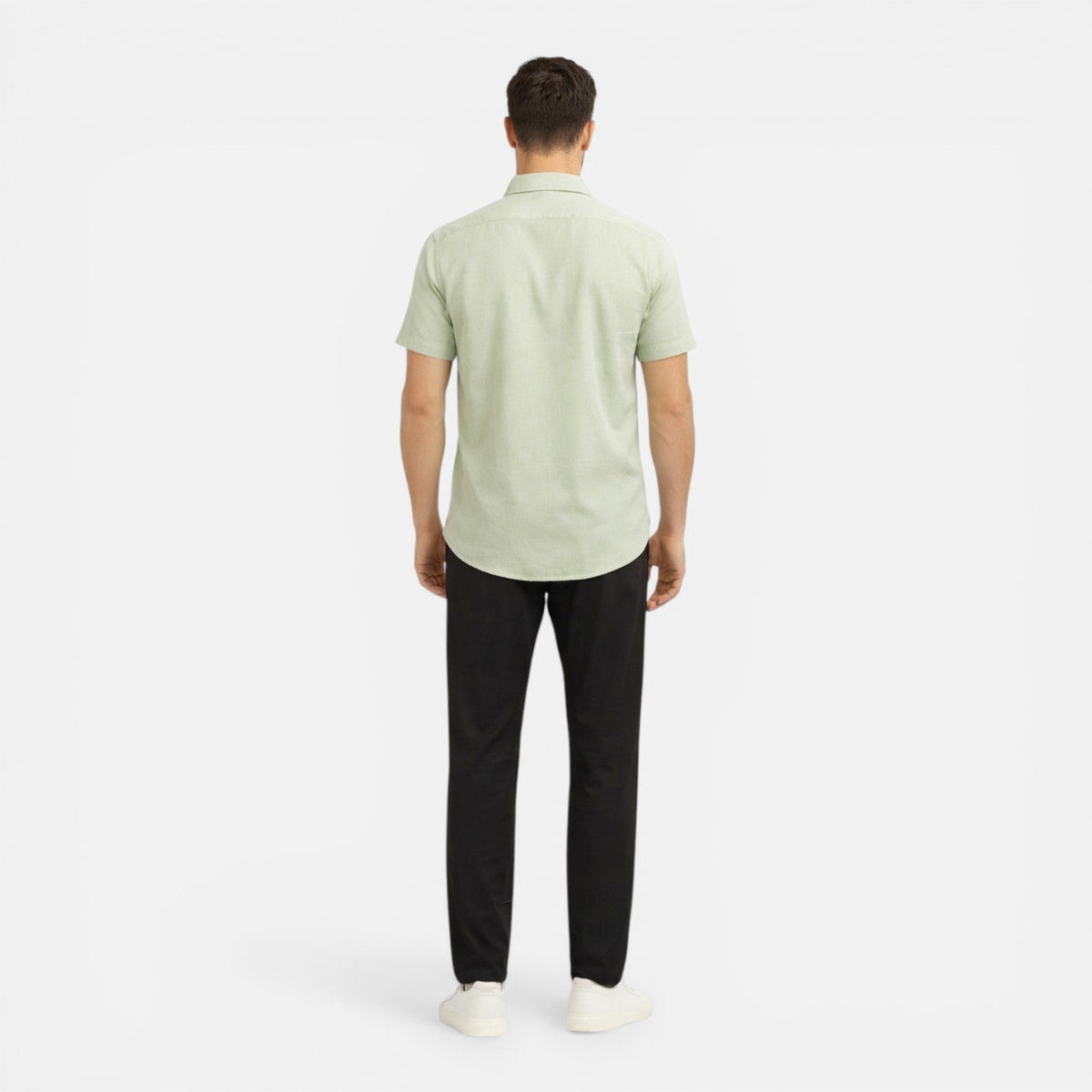 Camicia Uomo Manica Corta Slim Fit Leggera Traspirante Estiva