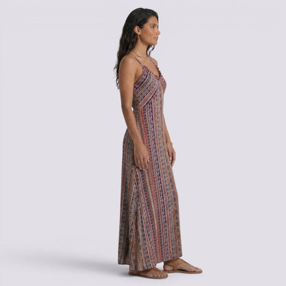 Abito Lungo Donna Boho con Schiena Aperta