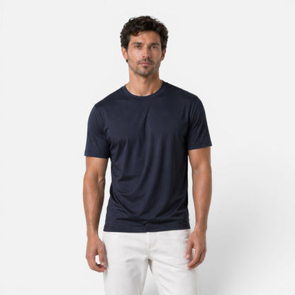 T-Shirt Uomo Ice Silk Effetto Seta Leggera Traspirante