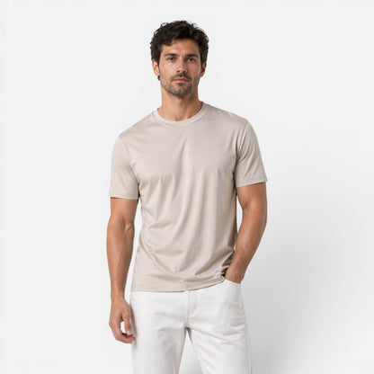 T-Shirt Uomo Ice Silk Effetto Seta Leggera Traspirante