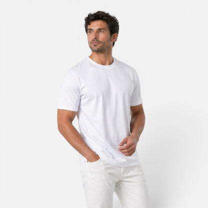 T-Shirt Uomo Ice Silk Effetto Seta Leggera Traspirante