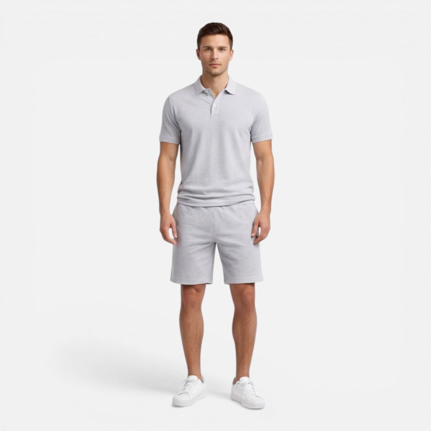 Completo Uomo Polo e Shorts Slim Fit Estivo Casual