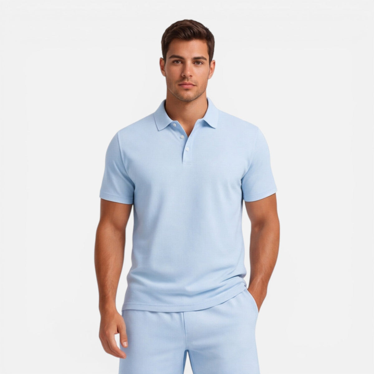Completo Uomo Polo e Shorts Slim Fit Estivo Casual