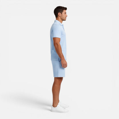 Completo Uomo Polo e Shorts Slim Fit Estivo Casual