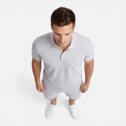Completo Uomo Polo e Shorts Slim Fit Estivo Casual